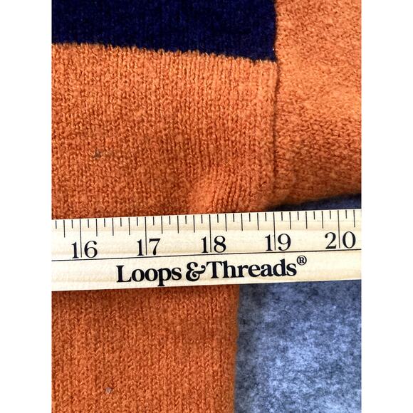 C & C California Turtleneck Sweater Women's Medium Wool Blend Colorful - Picture 5 of 7